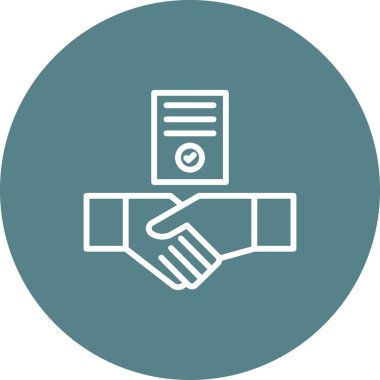 El sıkışma, sözleşme, belge, ikon vektör görüntüsü dağıt. Bankacılık ve finans için de kullanılabilir. Web uygulamalarında, mobil uygulamalarda ve yazdırma ortamlarında kullanılabilir.