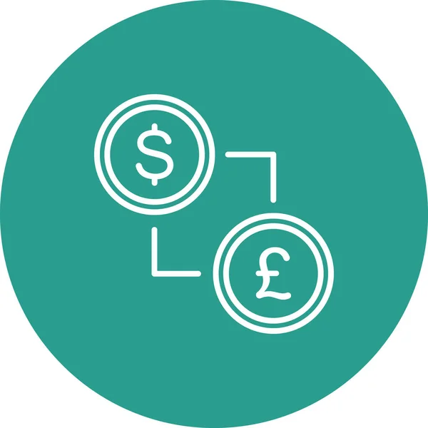 Währung Wechselkurse Geld Icon Vektorbild Kann Auch Für Business Office — Stockvektor