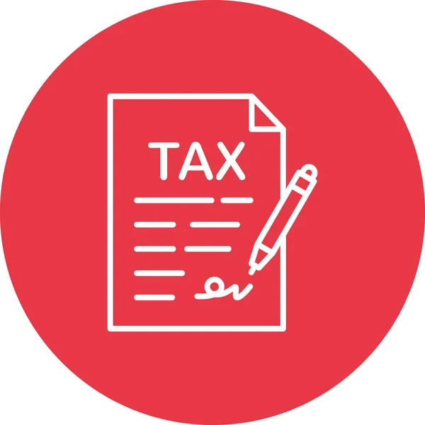 Dokument Bericht Steuersymbol Vektorbild Kann Auch Für Business Office Verwendet — Stockvektor