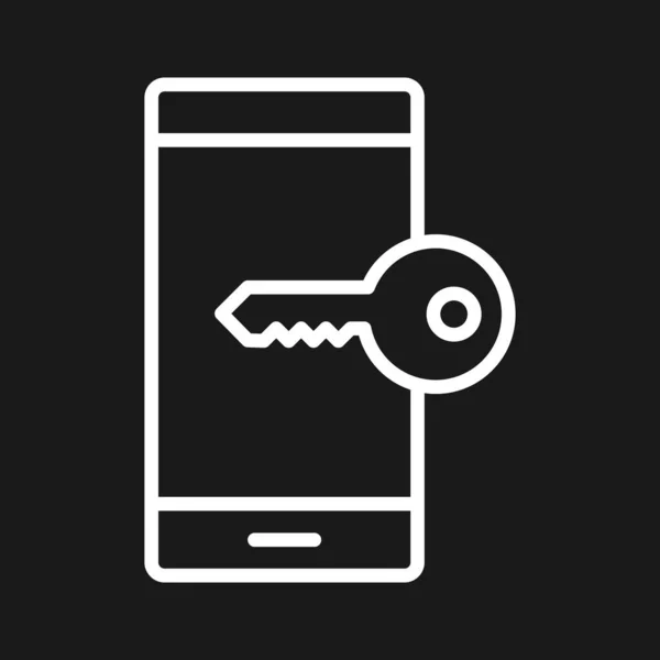 アクセス デバイス キーアイコンベクトル画像 サイバーセキュリティにも使用できます Webアプリ モバイルアプリ 印刷メディアでの使用に適しています — ストックベクタ