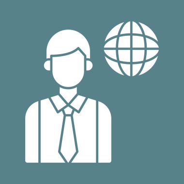 İş, küresel, ağ simgesi vektör görüntüsü. Seo & web için de kullanılabilir. Web uygulamalarında, mobil uygulamalarda ve yazdırma ortamlarında kullanılabilir.