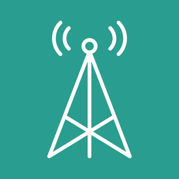 Comunicación Torre Imagen Vectorial Icono Radio También Puede Utilizar Para — Vector de stock