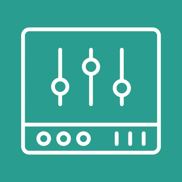 Controle Equalizador Imagem Vetor Ícone Som Também Pode Ser Usado — Vetor de Stock