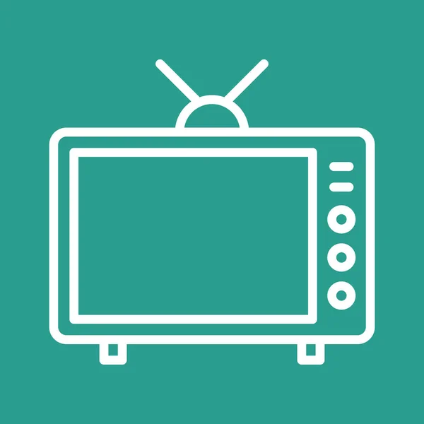 Entretenimiento Televisión Imagen Vectorial Icono Televisión También Puede Utilizar Para — Archivo Imágenes Vectoriales