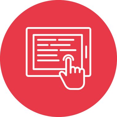 Ipad, tablet, teknoloji ikonu vektör görüntüsü. Seo & web için de kullanılabilir. Web uygulamalarında, mobil uygulamalarda ve yazdırma ortamlarında kullanılabilir.