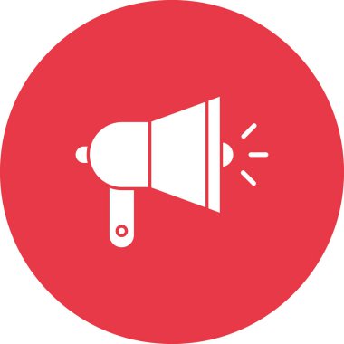 Reklam, megafon, ikon vektör imajı. Seo & web için de kullanılabilir. Web uygulamalarında, mobil uygulamalarda ve yazdırma ortamlarında kullanılabilir.