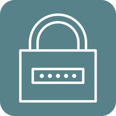 Kilit, şifre, özel simge vektör görüntüsü. Siber güvenlik için de kullanılabilir. Web uygulamalarında, mobil uygulamalarda ve yazdırma ortamlarında kullanılabilir.