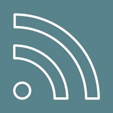 Rss, besleme, haber simgesi vektör görüntüsü. Seo & web için de kullanılabilir. Web uygulamalarında, mobil uygulamalarda ve yazdırma ortamlarında kullanılabilir.