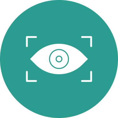 Biyometrik, göz, ikon vektör görüntüsünü tara. Siber güvenlik için de kullanılabilir. Web uygulamalarında, mobil uygulamalarda ve yazdırma ortamlarında kullanılabilir.