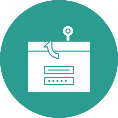 Veri, şifre, ikon vektör görüntüsü. Siber güvenlik için de kullanılabilir. Web uygulamalarında, mobil uygulamalarda ve yazdırma ortamlarında kullanılabilir.