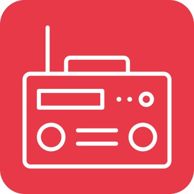 Radyo, medya, iletişim ikonu vektör görüntüsü. Seo & web için de kullanılabilir. Web uygulamalarında, mobil uygulamalarda ve yazdırma ortamlarında kullanılabilir.