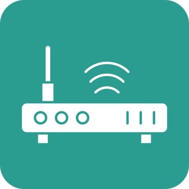 Yönlendirici, kablosuz ağ, internet ikonu vektör görüntüsü. Seo & web için de kullanılabilir. Web uygulamalarında, mobil uygulamalarda ve yazdırma ortamlarında kullanılabilir.
