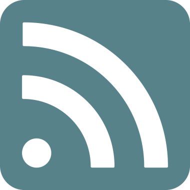 Rss, besleme, haber simgesi vektör görüntüsü. Seo & web için de kullanılabilir. Web uygulamalarında, mobil uygulamalarda ve yazdırma ortamlarında kullanılabilir.