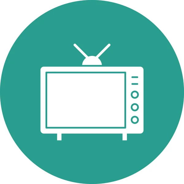 Entretenimiento Televisión Imagen Vectorial Icono Televisión También Puede Utilizar Para — Archivo Imágenes Vectoriales