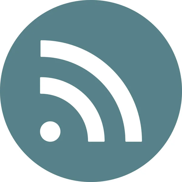 Rss Feed News Icon Vector Image 也可用于Seo Web 适用于网络应用 移动应用及印刷媒体 — 图库矢量图片