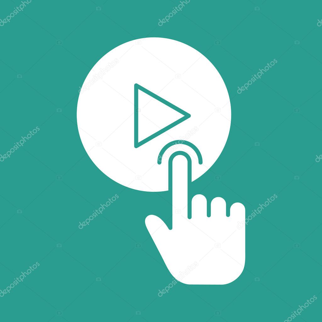 Video player, tap, click icon vector image. Can also be used for seo & web. Suitable for use on web apps, mobile apps and print media.