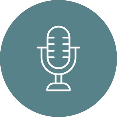 Mikrofon, multimedya, ikon vektör görüntüsünü kaydet. Seo & web için de kullanılabilir. Web uygulamalarında, mobil uygulamalarda ve yazdırma ortamlarında kullanılabilir.