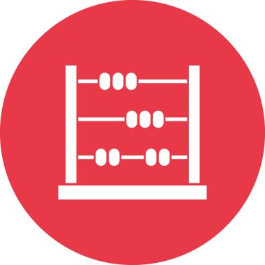 Abaküs, hesapla, matematik ikonu vektör görüntüsü. Eğitim için de kullanılabilir. Web uygulamalarında, mobil uygulamalarda ve yazdırma ortamlarında kullanılabilir.