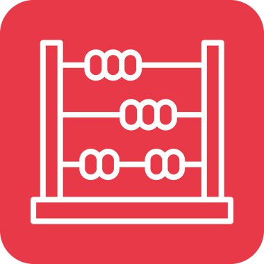 Abaküs, hesapla, matematik ikonu vektör görüntüsü. Eğitim için de kullanılabilir. Web uygulamalarında, mobil uygulamalarda ve yazdırma ortamlarında kullanılabilir.