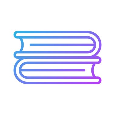 Kitaplar, kütüphane, eğitim ikonu vektör resmi. Eğitim için de kullanılabilir. Web uygulamalarında, mobil uygulamalarda ve yazdırma ortamlarında kullanılabilir.