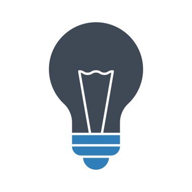 Ampul, yaratıcılık, fikir ikonu vektör görüntüsü. Eğitim için de kullanılabilir. Web uygulamalarında, mobil uygulamalarda ve yazdırma ortamlarında kullanılabilir.