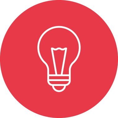 Ampul, yaratıcılık, fikir ikonu vektör görüntüsü. Eğitim için de kullanılabilir. Web uygulamalarında, mobil uygulamalarda ve yazdırma ortamlarında kullanılabilir.
