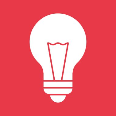 Ampul, yaratıcılık, fikir ikonu vektör görüntüsü. Eğitim için de kullanılabilir. Web uygulamalarında, mobil uygulamalarda ve yazdırma ortamlarında kullanılabilir.
