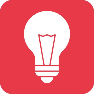 Ampul, yaratıcılık, fikir ikonu vektör görüntüsü. Eğitim için de kullanılabilir. Web uygulamalarında, mobil uygulamalarda ve yazdırma ortamlarında kullanılabilir.