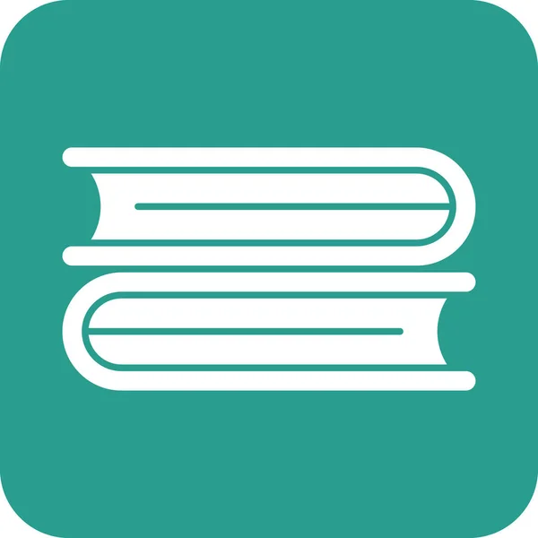 Bücher Bibliothek Bildungssymbole Vektor Bild Kann Auch Für Die Ausbildung — Stockvektor