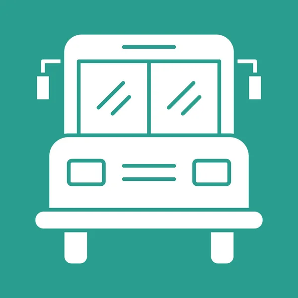 Bus Escuela Imagen Vector Icono Transporte También Puede Utilizar Para — Vector de stock