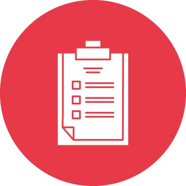 Pano, test, sınav simgesi vektör görüntüsü. Eğitim için de kullanılabilir. Web uygulamalarında, mobil uygulamalarda ve yazdırma ortamlarında kullanılabilir.