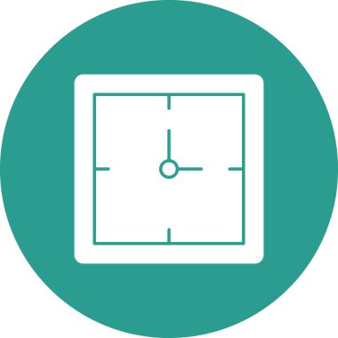 Saat, nokta, zaman simgesi vektör görüntüsü. Eğitim için de kullanılabilir. Web uygulamalarında, mobil uygulamalarda ve yazdırma ortamlarında kullanılabilir.