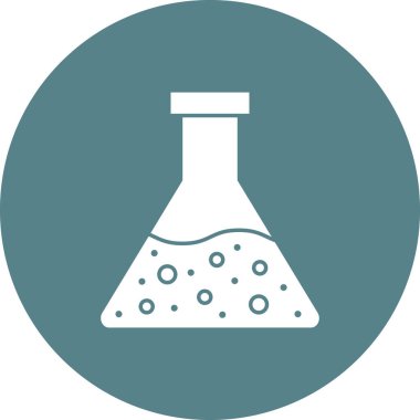 Matara, deney şişesi, laboratuvar ikonu vektör görüntüsü. Eğitim için de kullanılabilir. Web uygulamalarında, mobil uygulamalarda ve yazdırma ortamlarında kullanılabilir.