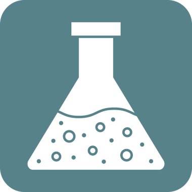 Matara, deney şişesi, laboratuvar ikonu vektör görüntüsü. Eğitim için de kullanılabilir. Web uygulamalarında, mobil uygulamalarda ve yazdırma ortamlarında kullanılabilir.