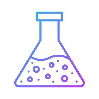 Matara, deney şişesi, laboratuvar ikonu vektör görüntüsü. Eğitim için de kullanılabilir. Web uygulamalarında, mobil uygulamalarda ve yazdırma ortamlarında kullanılabilir.