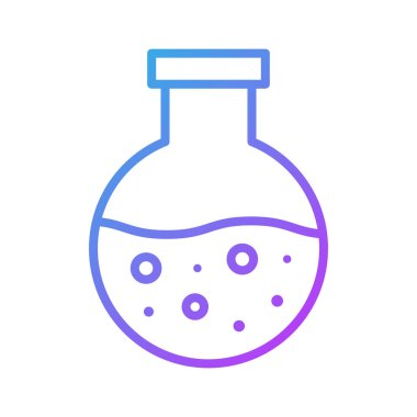 Matara, kimyager, laboratuvar ikonu vektör görüntüsü. Eğitim için de kullanılabilir. Web uygulamalarında, mobil uygulamalarda ve yazdırma ortamlarında kullanılabilir.