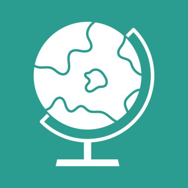 Küre simgesi vektör görüntüsü. Eğitim için de kullanılabilir. Web uygulamalarında, mobil uygulamalarda ve yazdırma ortamlarında kullanılabilir.