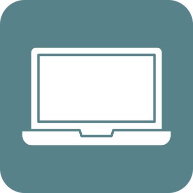 Laptop, bilgisayar, aygıt simgesi vektör görüntüsü. Eğitim için de kullanılabilir. Web uygulamalarında, mobil uygulamalarda ve yazdırma ortamlarında kullanılabilir.
