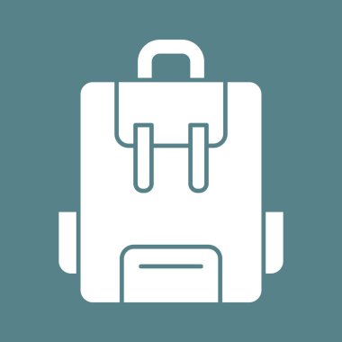 Okul Çantası ikonu vektör görüntüsü. Eğitim için de kullanılabilir. Web uygulamalarında, mobil uygulamalarda ve yazdırma ortamlarında kullanılabilir.