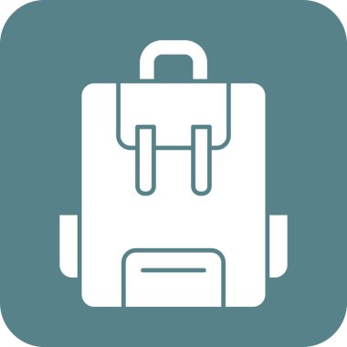 Okul Çantası ikonu vektör görüntüsü. Eğitim için de kullanılabilir. Web uygulamalarında, mobil uygulamalarda ve yazdırma ortamlarında kullanılabilir.