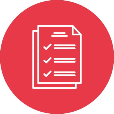 Test, inceleme, belge ikonu vektör görüntüsü. Eğitim için de kullanılabilir. Web uygulamalarında, mobil uygulamalarda ve yazdırma ortamlarında kullanılabilir.