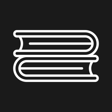 Kitaplar, kütüphane, eğitim ikonu vektör resmi. Eğitim için de kullanılabilir. Web uygulamalarında, mobil uygulamalarda ve yazdırma ortamlarında kullanılabilir.