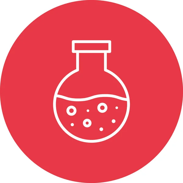 Kolben Chemiker Laborsymbol Vektorbild Kann Auch Für Die Ausbildung Verwendet — Stockvektor