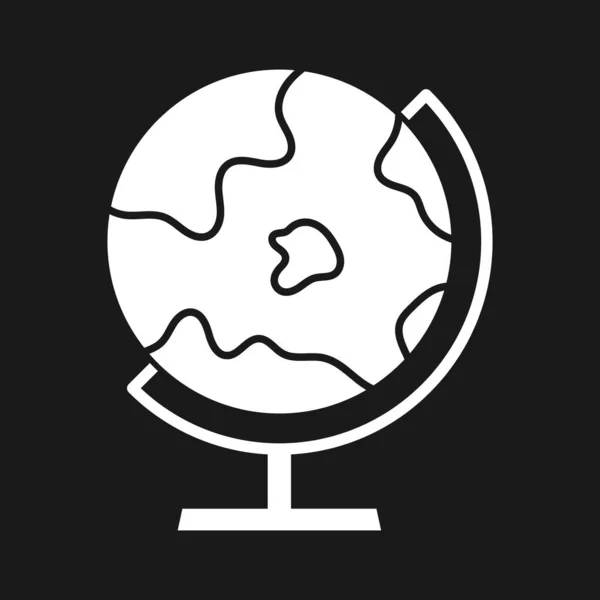 Globus Symbolvektorbild Kann Auch Für Die Ausbildung Verwendet Werden Geeignet — Stockvektor
