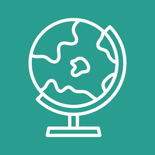Globe Ikon Vektor Kép Oktatásra Használható Alkalmas Webes Alkalmazásokhoz Mobil — Stock Vector