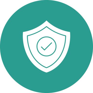 Antivirüs, koruma, güvenlik ikonu vektör görüntüsü. İnternet güvenliği için de kullanılabilir. Web uygulamalarında, mobil uygulamalarda ve yazdırma ortamlarında kullanılabilir.