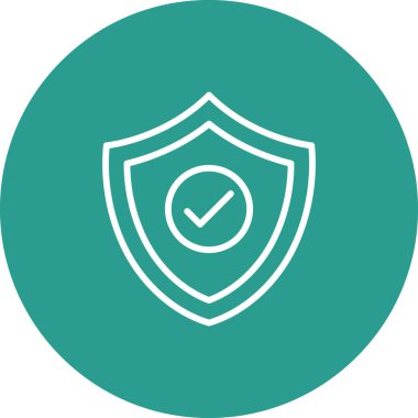 Antivirüs, koruma, güvenlik ikonu vektör görüntüsü. İnternet güvenliği için de kullanılabilir. Web uygulamalarında, mobil uygulamalarda ve yazdırma ortamlarında kullanılabilir.