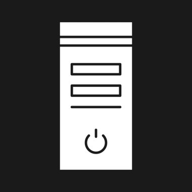 Bilgisayar, pc, işlemci, donanım simgesi vektör görüntüsü. İnternet güvenliği için de kullanılabilir. Web uygulamalarında, mobil uygulamalarda ve yazdırma ortamlarında kullanılabilir.