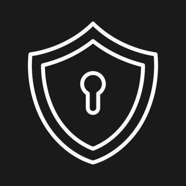 Kilit, kalkan, güvenlik simgesi vektör görüntüsü. İnternet güvenliği için de kullanılabilir. Web uygulamalarında, mobil uygulamalarda ve yazdırma ortamlarında kullanılabilir.