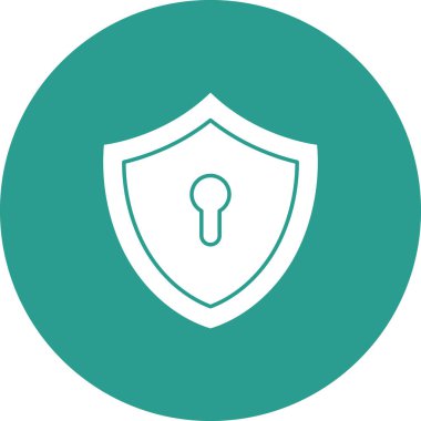Kilit, kalkan, güvenlik simgesi vektör görüntüsü. İnternet güvenliği için de kullanılabilir. Web uygulamalarında, mobil uygulamalarda ve yazdırma ortamlarında kullanılabilir.